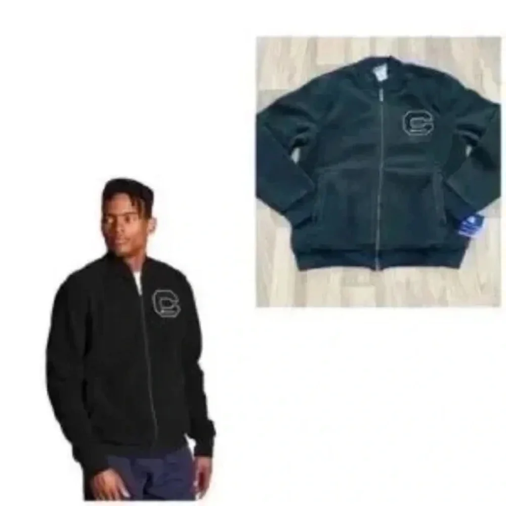 Champion | Heritage Black Full Zip Jacket Small Unisex Fleece - Picture 6 of 9